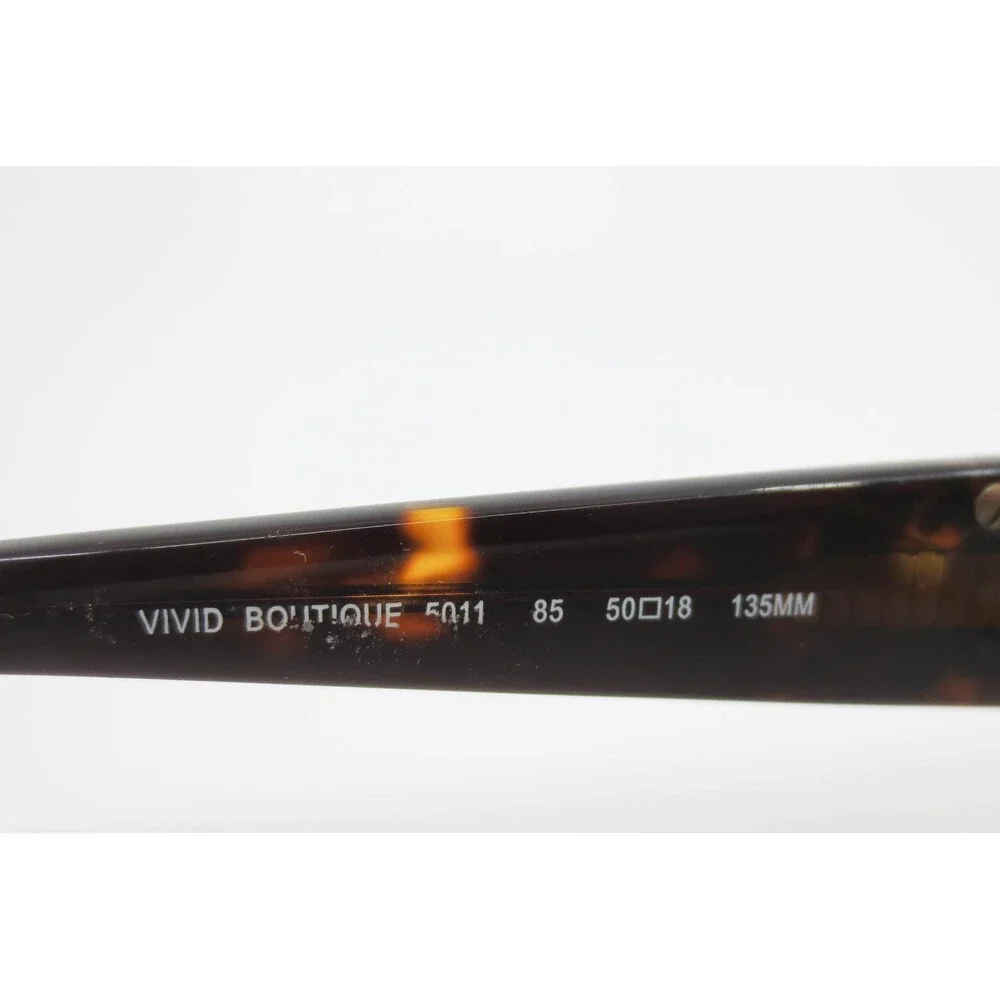 Vivid Boutique 5011 Eyeglasses Gold Tortoise Crystal Starburst Frames 50-18-135